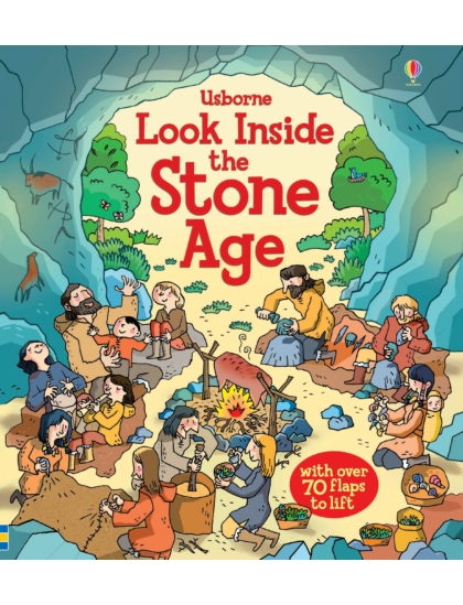 Look Inside the Stone Age 9781409599050 Okoskönyv Angol gyerekkönyv és ifjúsági könyv Usborne