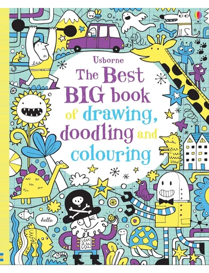 Best Big Book of Drawing, Doodling and Colouring 9781474903653 Okoskönyv Angol gyerekkönyv és ifjúsági könyv Usborne