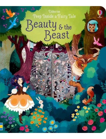 Peep Inside a Fairy Tale Beauty and the Beast 9781474920544 Okoskönyv Angol gyerekkönyv és ifjúsági könyv Usborne