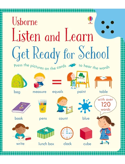 Listen and Learn Get Ready for School 9781474921282 Okoskönyv Angol gyerekkönyv és ifjúsági könyv Usborne