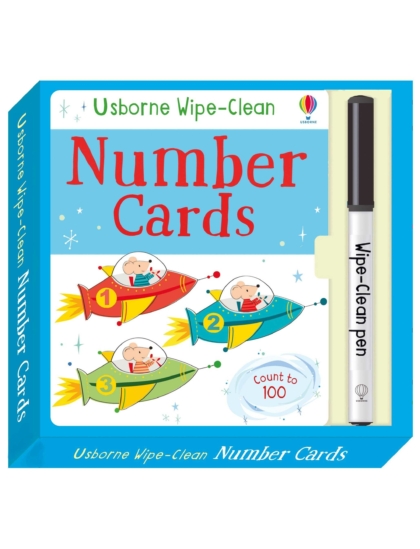 Wipe-Clean Number Cards 9781474922432 Okoskönyv Angol gyerekkönyv és ifjúsági könyv Usborne