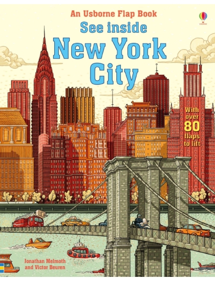See Inside New York City 9781474922517 Okoskönyv Angol gyerekkönyv és ifjúsági könyv Usborne