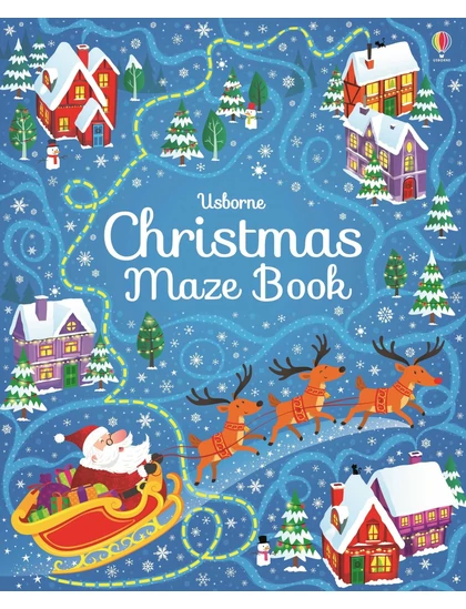 Christmas Maze Book 9781474922968 Okoskönyv Angol gyerekkönyv és ifjúsági könyv Usborne