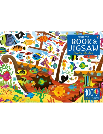 Usborne Book and Jigsaw Under the Sea 9781474927925 Okoskönyv Angol gyerekkönyv és ifjúsági könyv Usborne