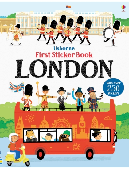First Sticker Book London 9781474933438 Okoskönyv Angol gyerekkönyv és ifjúsági könyv Usborne