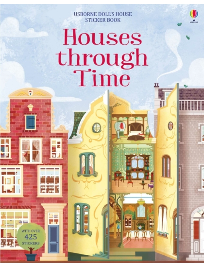 Houses Through Time Sticker Book 9781474936651 Okoskönyv Angol gyerekkönyv és ifjúsági könyv Usborne