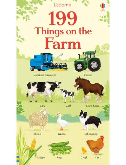 199 Things on the Farm 9781474936910 Okoskönyv Angol gyerekkönyv és ifjúsági könyv Usborne