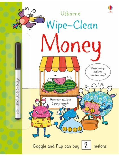 Wipe-Clean Money 9781474936934 Okoskönyv Angol gyerekkönyv és ifjúsági könyv Usborne