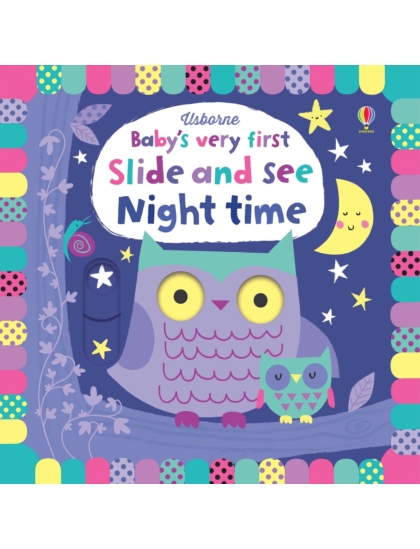 BVF Slide and See Night time 9781474939621 Okoskönyv Angol gyerekkönyv és ifjúsági könyv Usborne
