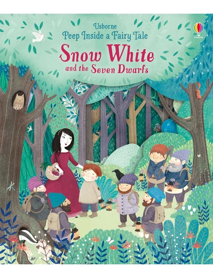 Peep Inside a Fairy Tale Snow White and the Seven Dwarfs 9781474945646 Okoskönyv Angol gyerekkönyv és ifjúsági könyv Usborne