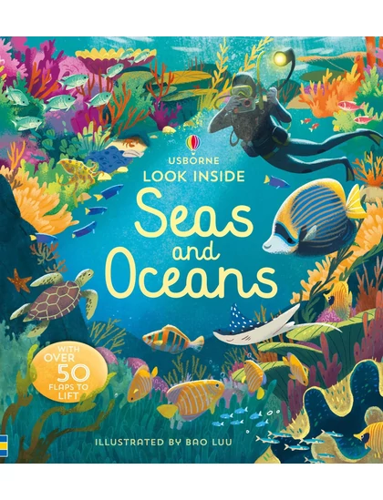 Look Inside Seas and Oceans 9781474947060 Okoskönyv Angol gyerekkönyv és ifjúsági könyv Usborne