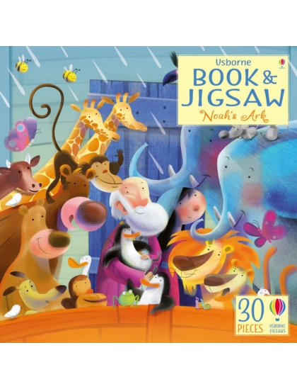 Usborne Book and Jigsaw Noah's Ark 9781474947602 Okoskönyv Angol gyerekkönyv és ifjúsági könyv Usborne