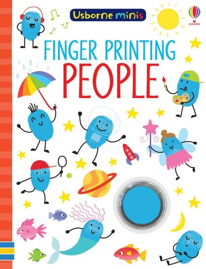 Finger Printing People 9781474947671 Okoskönyv Angol gyerekkönyv és ifjúsági könyv Usborne
