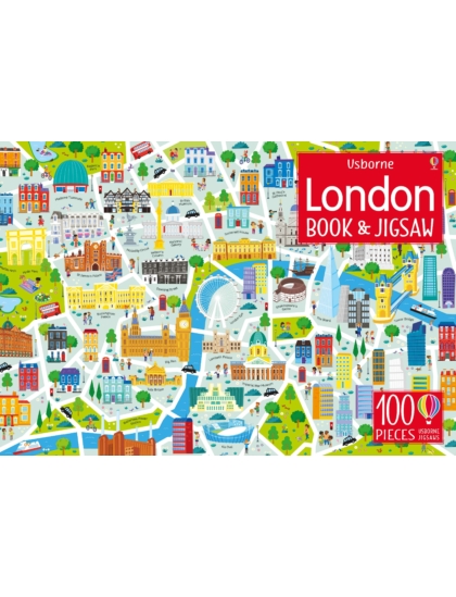 Usborne Book and Jigsaw London 9781474948043 Okoskönyv Angol gyerekkönyv és ifjúsági könyv Usborne