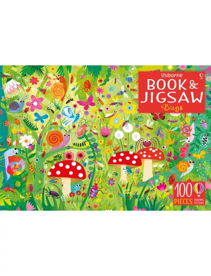 Usborne Book and Jigsaw Bugs 9781474949927 Okoskönyv Angol gyerekkönyv és ifjúsági könyv Usborne