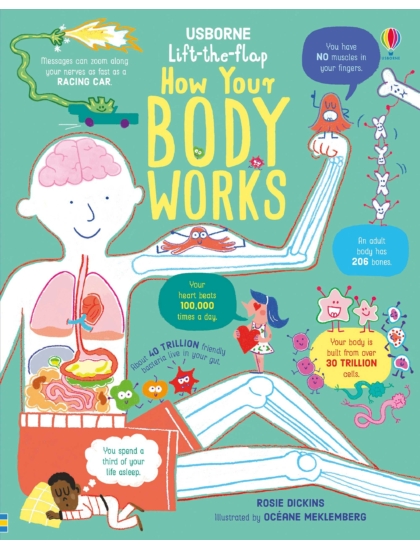 LTF How Your Body Works 9781474950732 Okoskönyv Angol gyerekkönyv és ifjúsági könyv Usborne