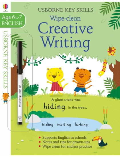 Wipe-Clean Creative Writing 6-7 9781474951067 Okoskönyv Angol gyerekkönyv és ifjúsági könyv Usborne
