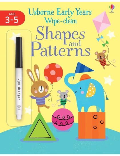 Wipe-Clean Early Years Shapes &amp; Patterns 9781474951210 Okoskönyv Angol gyerekkönyv és ifjúsági könyv Usborne