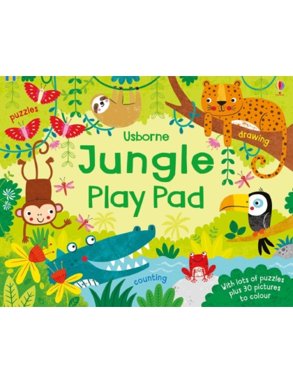 Jungle Play Pad 9781474952095 Okoskönyv Angol gyerekkönyv és ifjúsági könyv Usborne