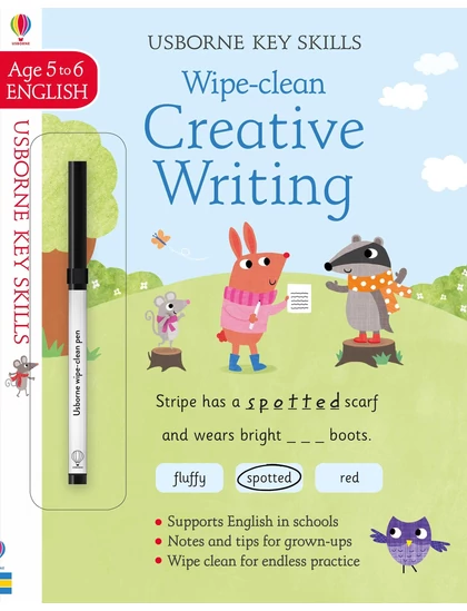 Wipe-Clean Creative Writing 5-6 9781474952279 Okoskönyv Angol gyerekkönyv és ifjúsági könyv Usborne