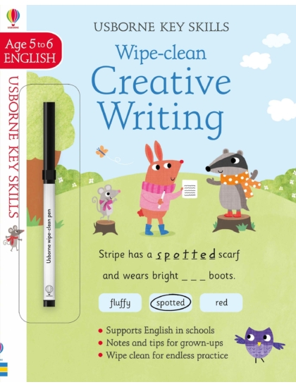 Wipe-Clean Creative Writing 5-6 9781474952279 Okoskönyv Angol gyerekkönyv és ifjúsági könyv Usborne