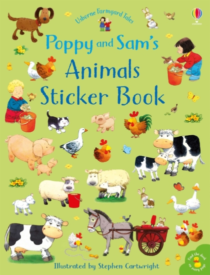 Poppy and Sam's Animals Sticker Book 9781474952774 Okoskönyv Angol gyerekkönyv és ifjúsági könyv Usborne