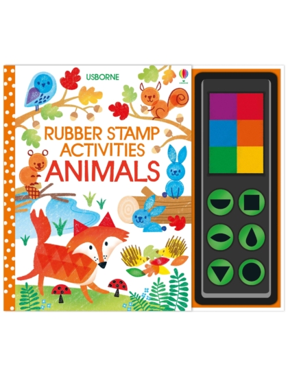 Rubber Stamp Activities Animals 9781474953580 Okoskönyv Angol gyerekkönyv és ifjúsági könyv Usborne