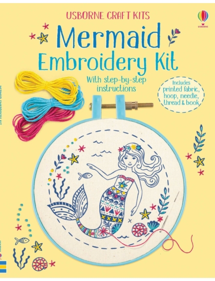 Embroidery Kit: Mermaid 9781474957533 Okoskönyv Angol gyerekkönyv és ifjúsági könyv Usborne