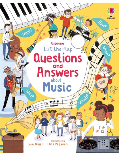 LTF Q&A About Music 9781474959964 Okoskönyv Angol gyerekkönyv és ifjúsági könyv Usborne