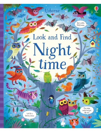 Look and Find Night Time 9781474966269 Okoskönyv Angol gyerekkönyv és ifjúsági könyv Usborne