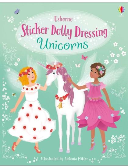 Sticker Dolly Dressing Unicorns 9781474967822 Okoskönyv Angol gyerekkönyv és ifjúsági könyv Usborne