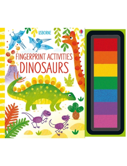 Fingerprint Activities Dinosaurs 9781474967921 Okoskönyv Angol gyerekkönyv és ifjúsági könyv Usborne