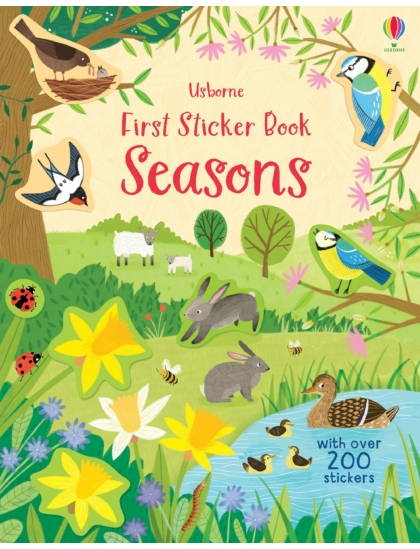 First Sticker Book Seasons 9781474968256 Okoskönyv Angol gyerekkönyv és ifjúsági könyv Usborne