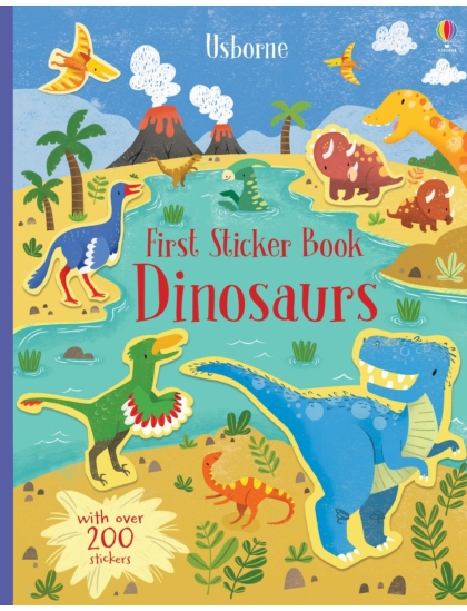 First Sticker Book Dinosaurs 9781474968263 Okoskönyv Angol gyerekkönyv és ifjúsági könyv Usborne