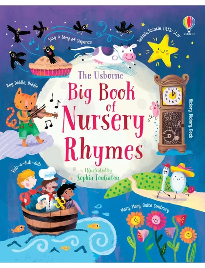 Big Book of Nursery Rhymes 9781474968324 Okoskönyv Angol gyerekkönyv és ifjúsági könyv Usborne