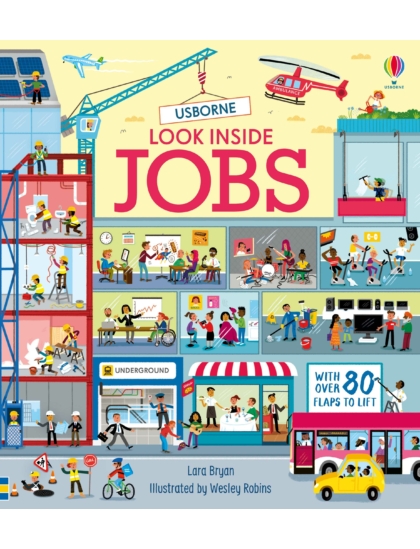 Look Inside Jobs 9781474968898 Okoskönyv Angol gyerekkönyv és ifjúsági könyv Usborne