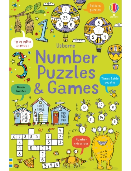 Number Puzzles and Games 9781474969338 Okoskönyv Angol gyerekkönyv és ifjúsági könyv Usborne