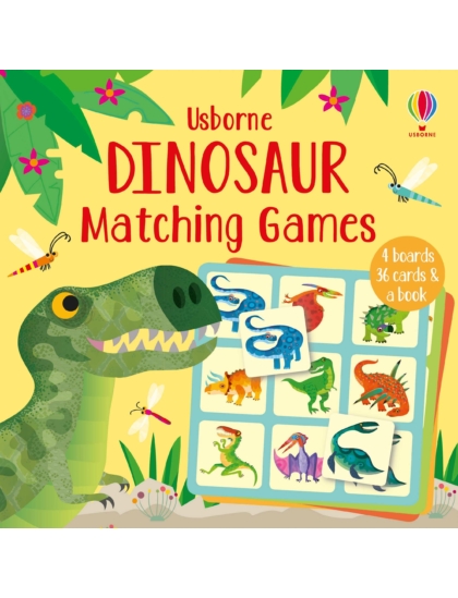 Dinosaur Matching Games 9781474969468 Okoskönyv Angol gyerekkönyv és ifjúsági könyv Usborne