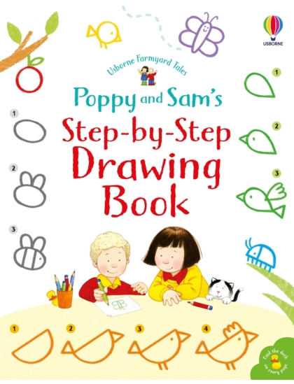 Poppy and Sam's Step-by-Step Drawing Book 9781474981156 Okoskönyv Angol gyerekkönyv és ifjúsági könyv Usborne