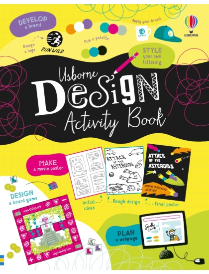 Design Activity Book 9781474983310 Okoskönyv Angol gyerekkönyv és ifjúsági könyv Usborne