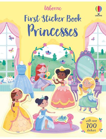 First Sticker Book Princesses 9781474986618 Okoskönyv Angol gyerekkönyv és ifjúsági könyv Usborne