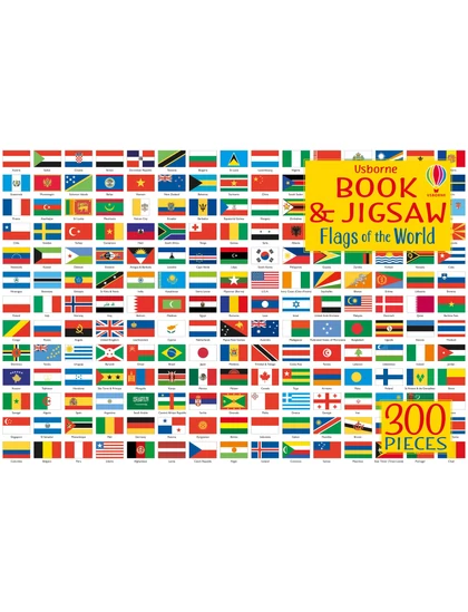 Usborne Book and Jigsaw Flags of the World 9781474988872 Okoskönyv Angol gyerekkönyv és ifjúsági könyv Usborne