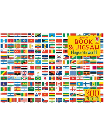 Usborne Book and Jigsaw Flags of the World 9781474988872 Okoskönyv Angol gyerekkönyv és ifjúsági könyv Usborne