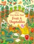 First Sticker Book Fruit and Vegetables 9781474922197 Okoskönyv Angol gyerekkönyv és ifjúsági könyv Usborne